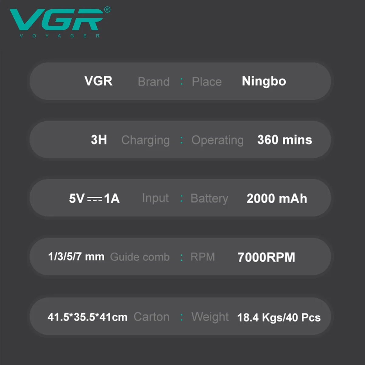 מכונת גילוח VGR V-930 3