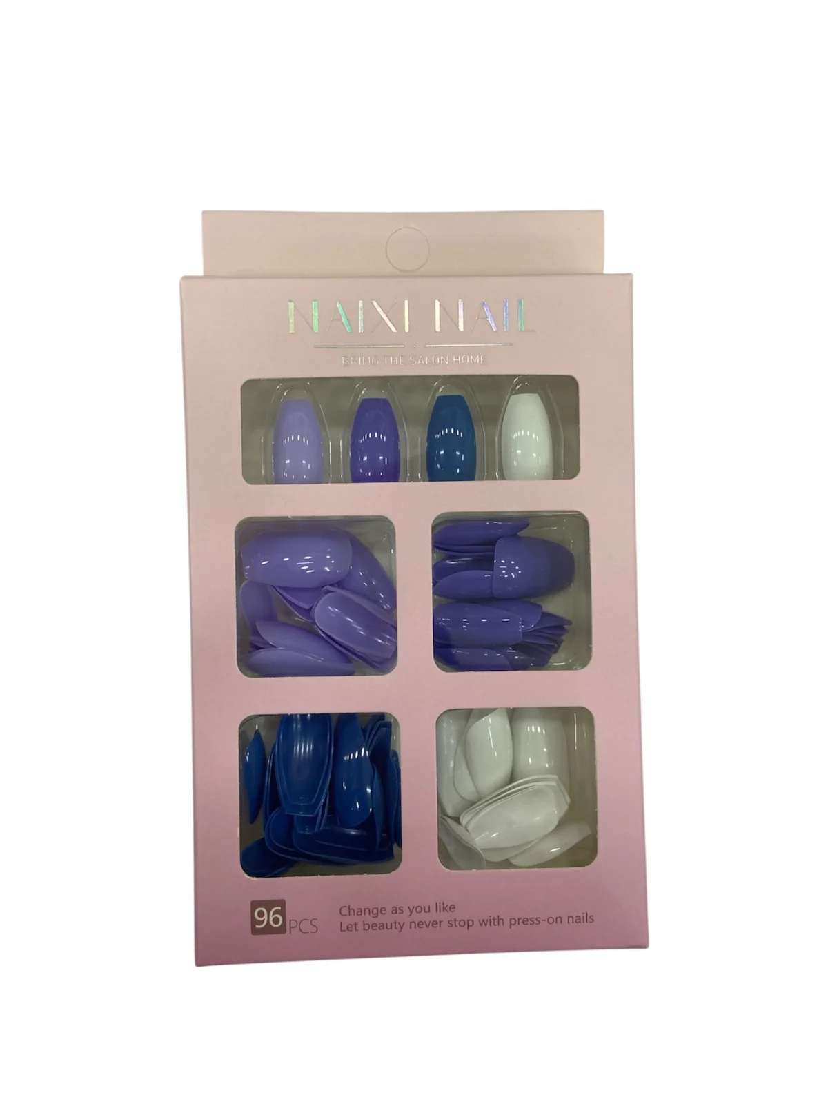ציפורני ניקסי, 96 חלקים, ארבעה צבעים