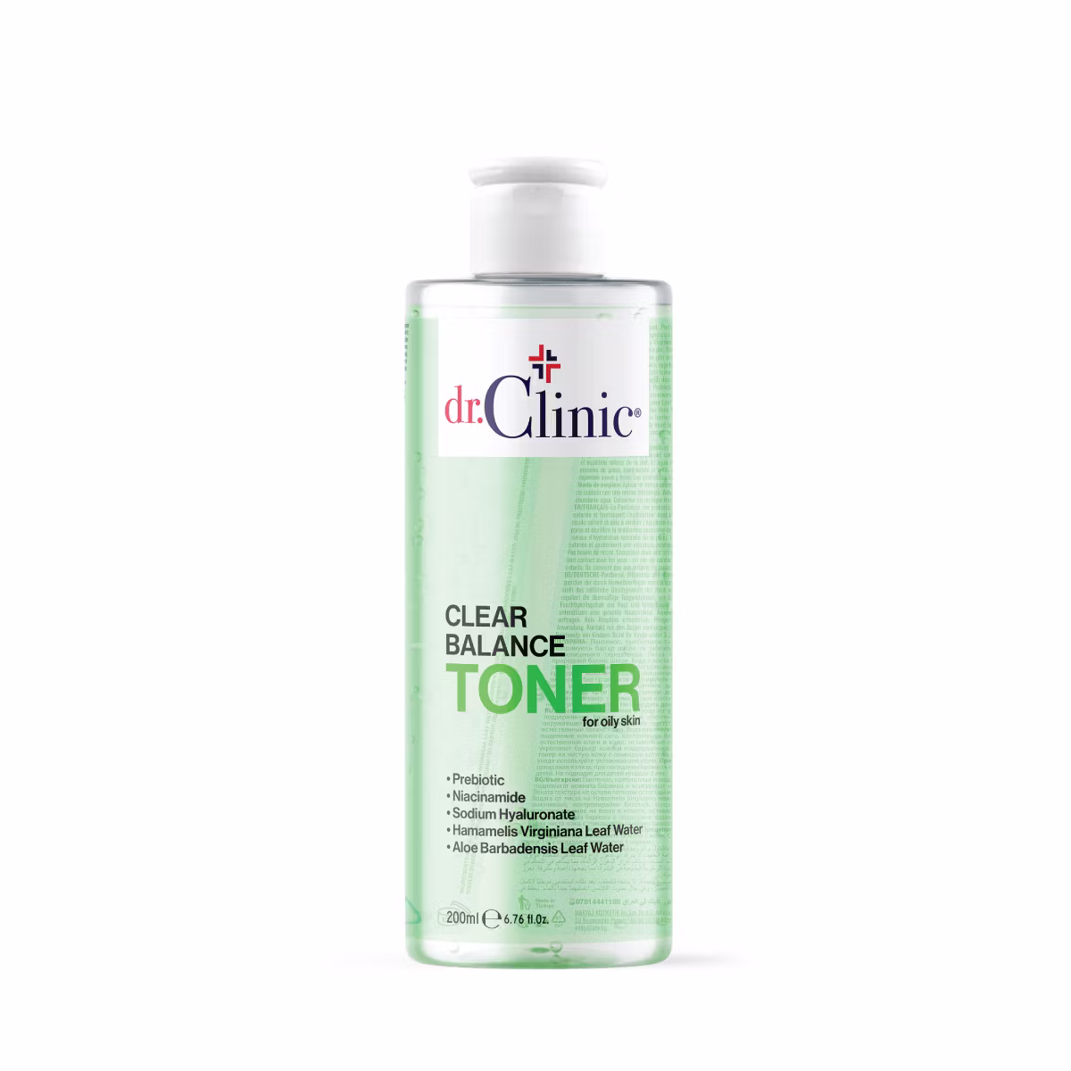 טונר מיסלר לעור שמן, Prebiotic Dr. Clinic 200 מ"ל