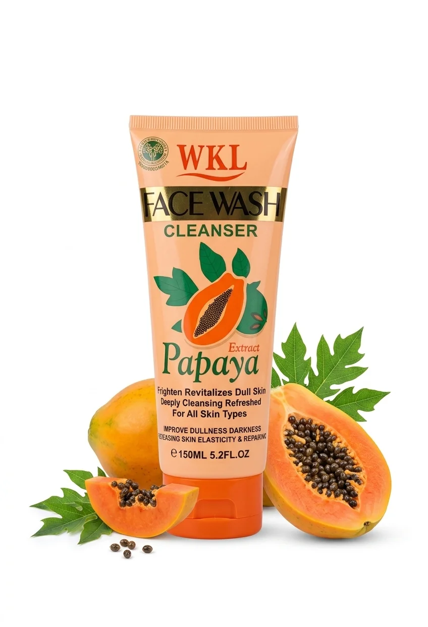 WKL Papaya Face Wash - שטיפת פנים מבהירה עם תמצית פפאיה