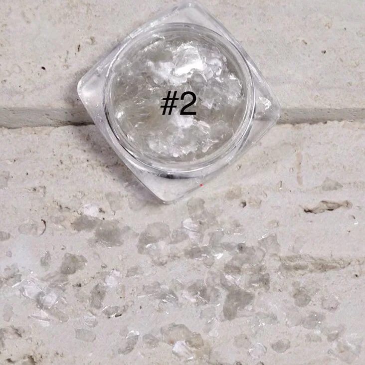 נייר פרגמנט לקישוט ציפורניים, צבע כסף שקוף 2