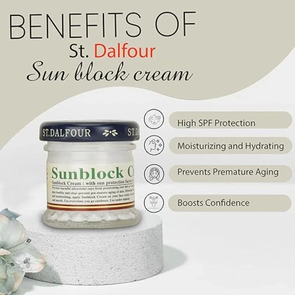Dalfour Sun Block קרם קרם הגנה SPF 90 2