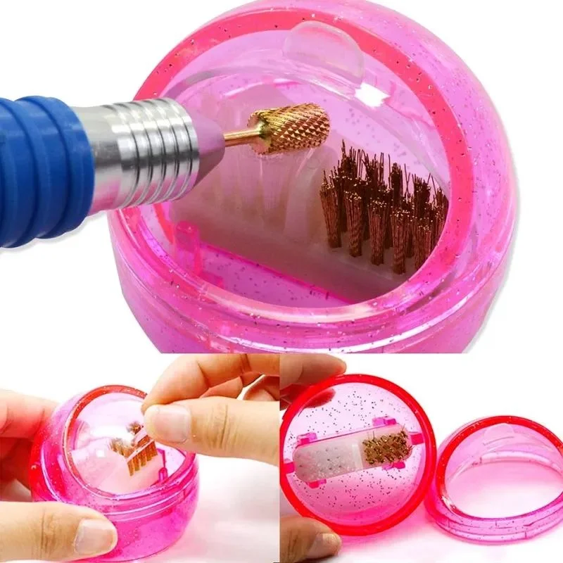 ניקוי ראשי מברשת עם מארז פלסטיק 4