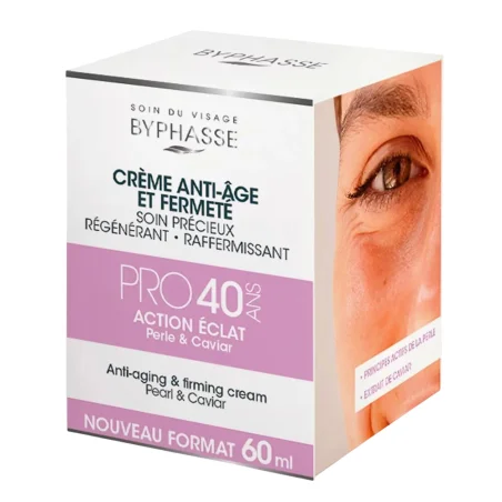 Byface Anti-Aging Cream Pro 40 שנים עם פנינים וקוויאר 50 מ"ל