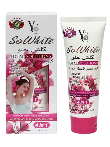 אז White YC קרם להבהרת אזורים רגישים