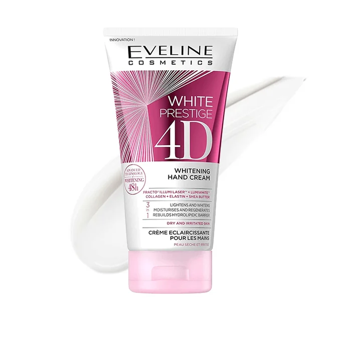 Eveline White Prestige 4D הלבנת קרם ידיים - 100 מ"ל