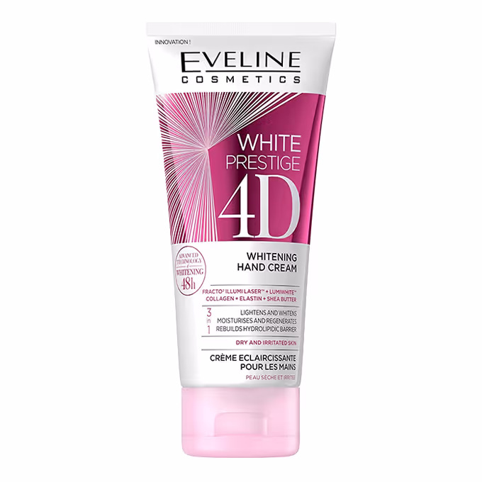 Eveline White Prestige 4D הלבנת קרם ידיים - 100 מ"ל 4