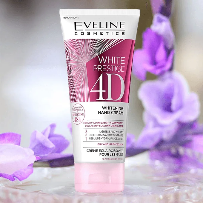 Eveline White Prestige 4D הלבנת קרם ידיים - 100 מ"ל 3