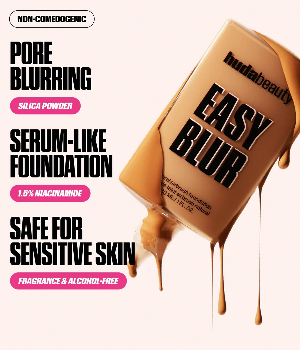 Huda Beauty Easy Blur Foundation - עוגת גבינה 250 גרם 4