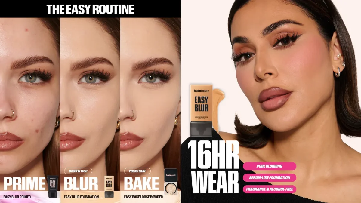 Huda Beauty Easy Blur Foundation - עוגת גבינה 250 גרם 8