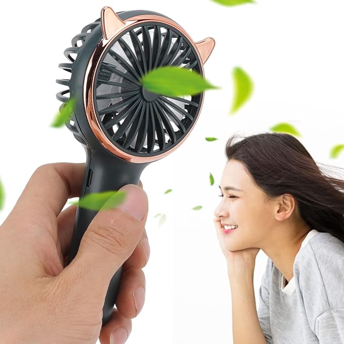 מאוורר יד קטן בצורת אוזני חתול 2