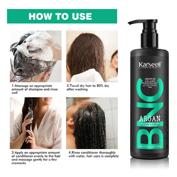 מרכך Carsil PNC Argan Super Detangler 500 מ"ל 5
