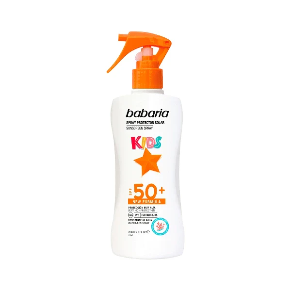 Babaria אלוורה לתינוק ספריי קרם הגנה SPF 50+, 200 מ"ל