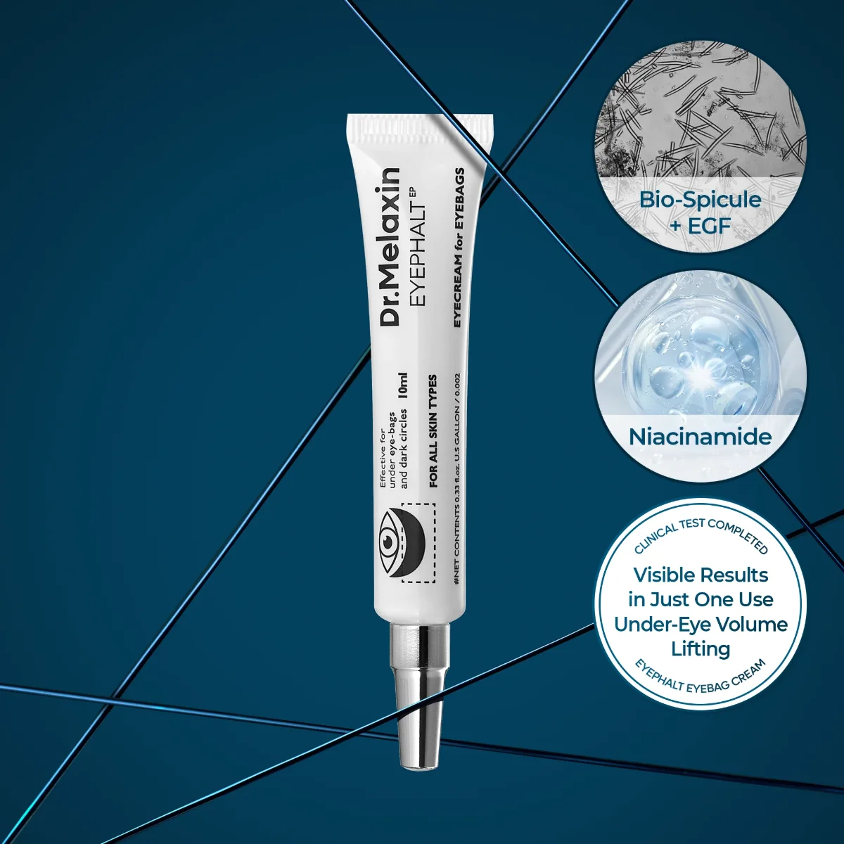 קרם תיק עיניים Dr.Melaxin Eyephalt להפחתת נפיחות סביב העיניים והידוק העור 4