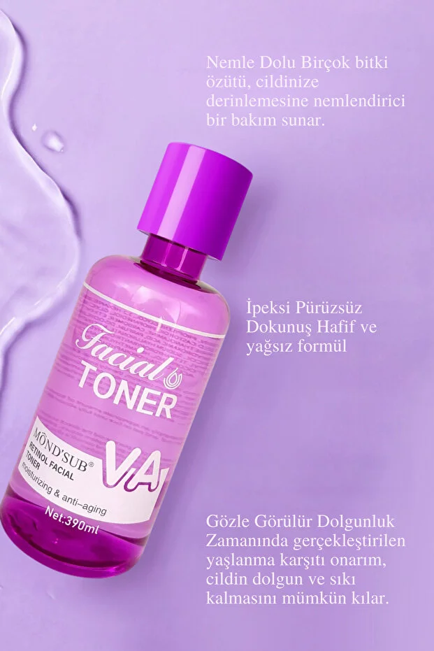 MondSap Hybrid Retinol Toner - טונר סרום לחות אנטי אייג'ינג לפנים (390 מ"ל) 2