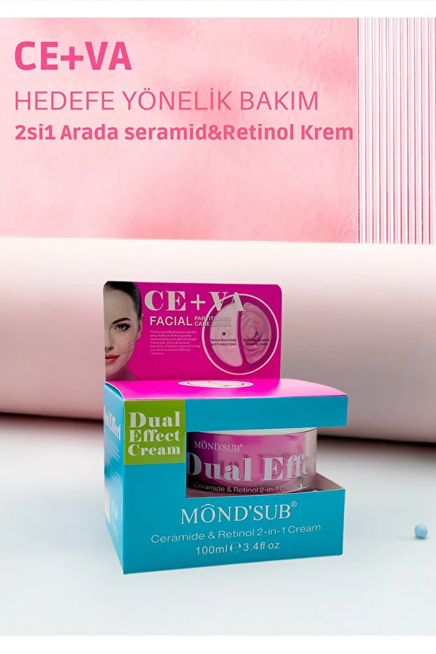 Mondsap Ceramide ו-רטינול 2 ב-1 קרם - טיפול מקומי לתיקון ומיצוק עור רגיש (100 מ"ל)