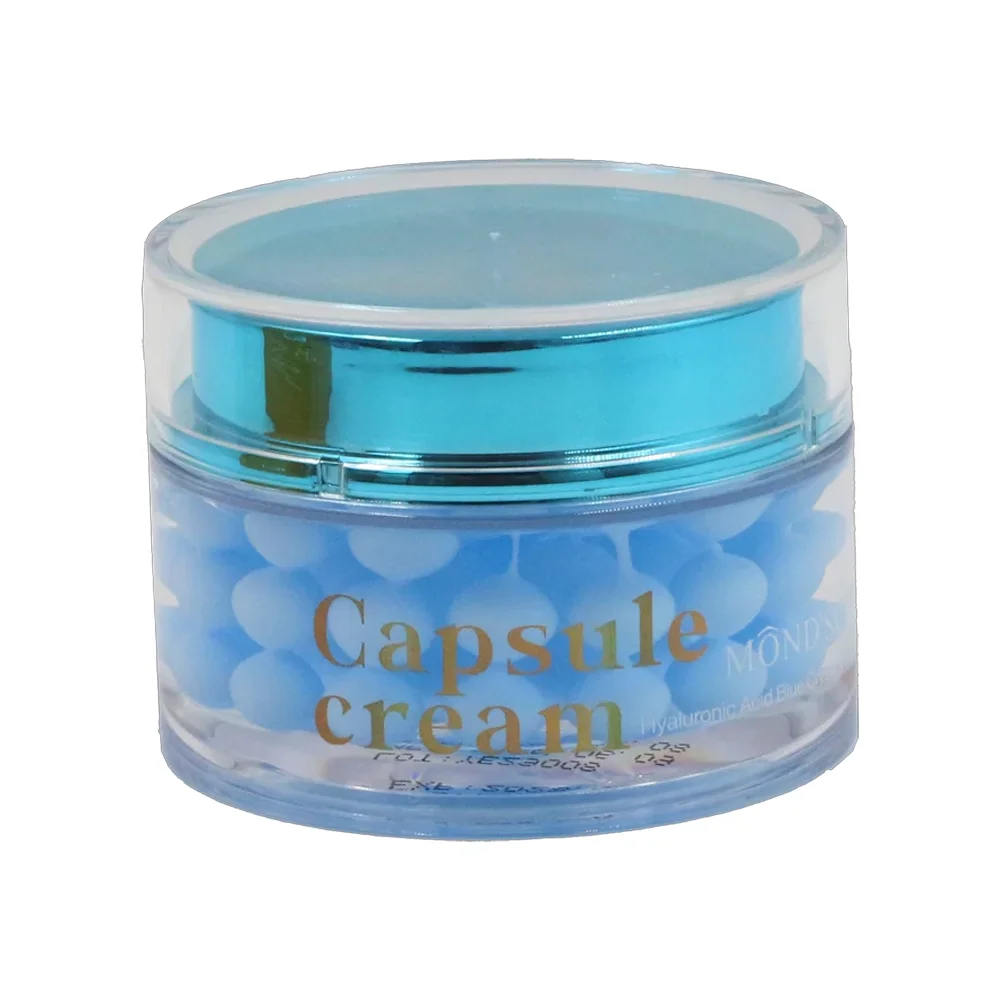 Mondsap Blue Crystal 3D Cream קפסולות לחות עם חומצה היאלורונית - 80 גרם 2