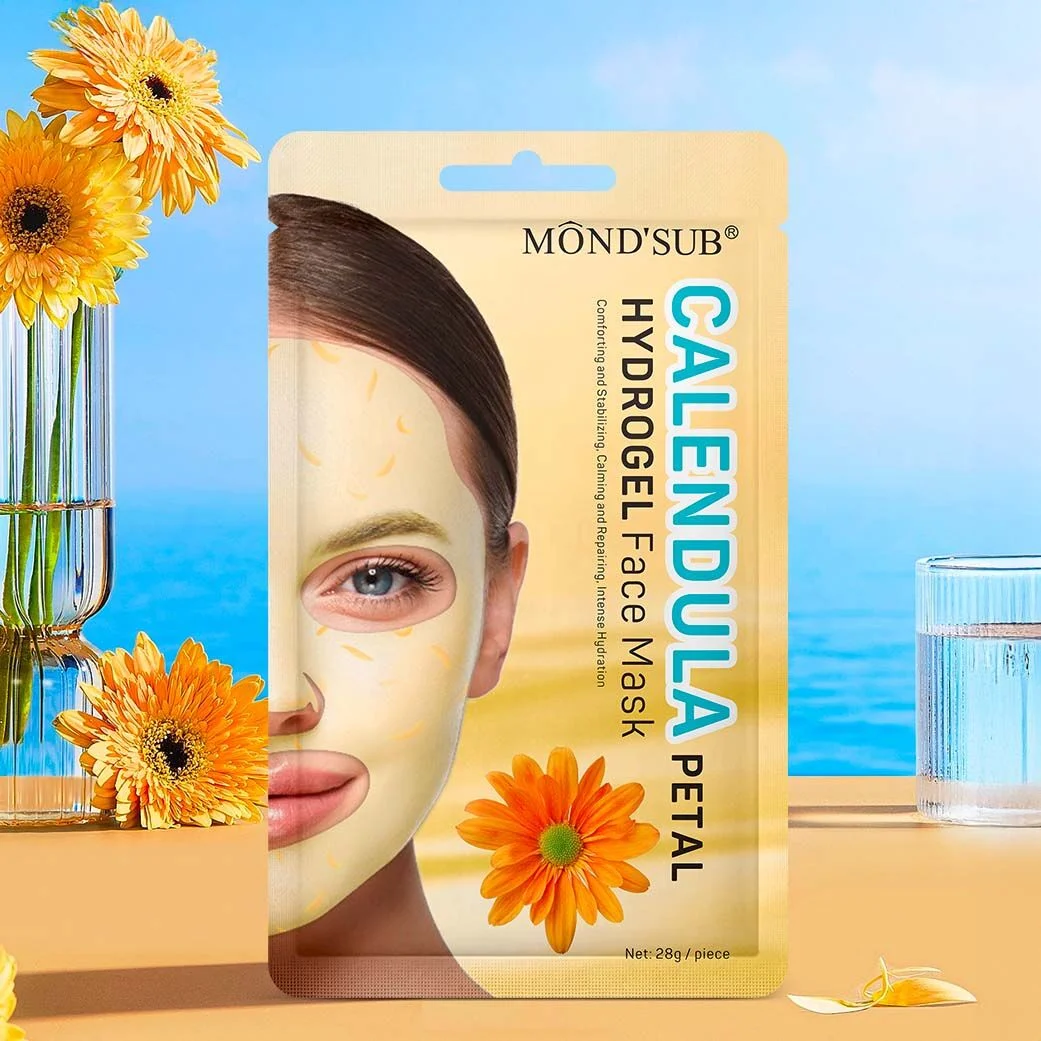 מסכת פנים Mondsp Hydrogel עם תמצית עלי כותרת של קלנדולה 4