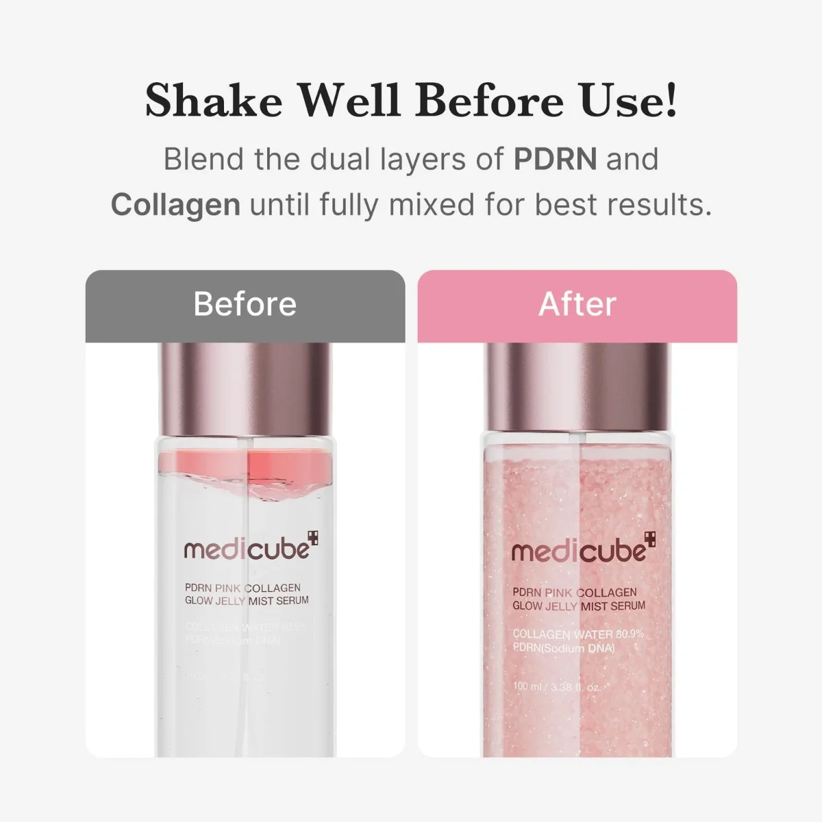 Medicup PDR Serum Pink Collagen Glow Jelly Mist 100 מ"ל 6