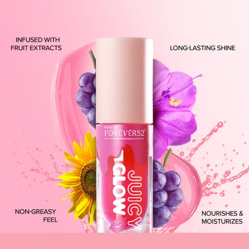 Forever52 Juicy Glow Grape Soda Oil GGL 001 טיפוח שפתיים לחות 5 מ"ל צבע פירותי לשפתיים זוהרות 2