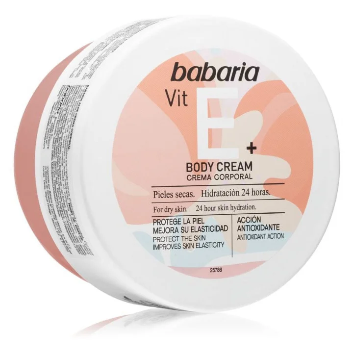 BABARIA VIT E+ BODY CREAM 400ML - קרם לחות לגוף עם ויטמין E 2