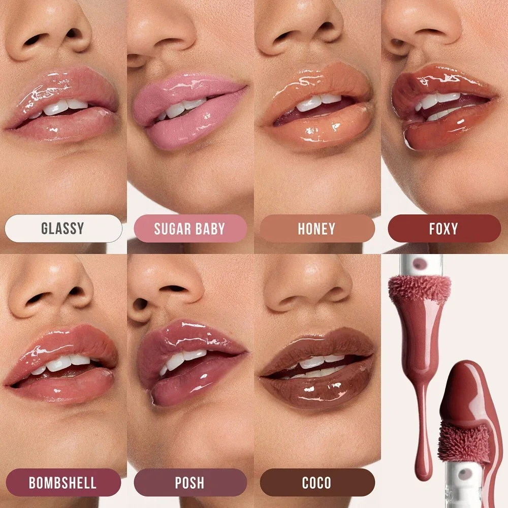 Huda Beauty Faux Filler Extra Shine Lip Gloss - בומבשל 3.9 מ"ל 6