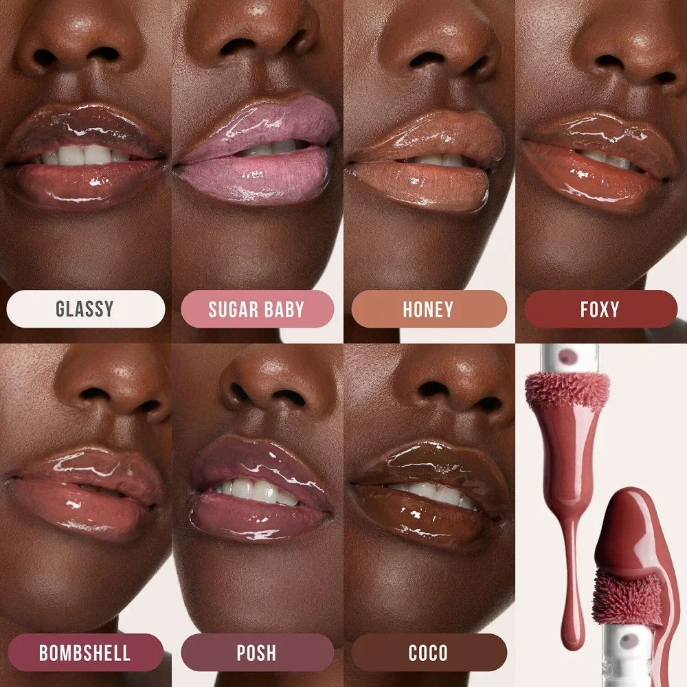 Huda Beauty Faux Filler Extra Shine Lip Gloss - שוגר בייבי 3.9 מ"ל 6