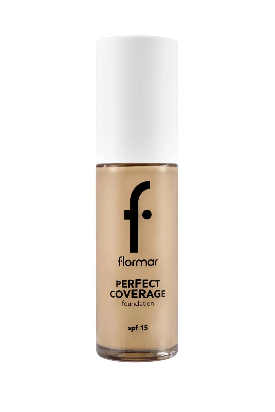 בסיס כיסוי מושלם, עשיר בפיגמנט, גימור חצי מט, SPF15 Flormar 121
