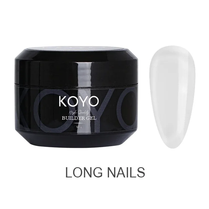 KOYO ג'ל לבניית ציפורניים ג'ל Builder 50 מ"ל ציפורניים ארוכות