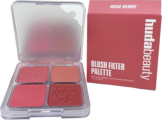פלטת סומק והילייטרים של Huda Beauty - Rose Berry