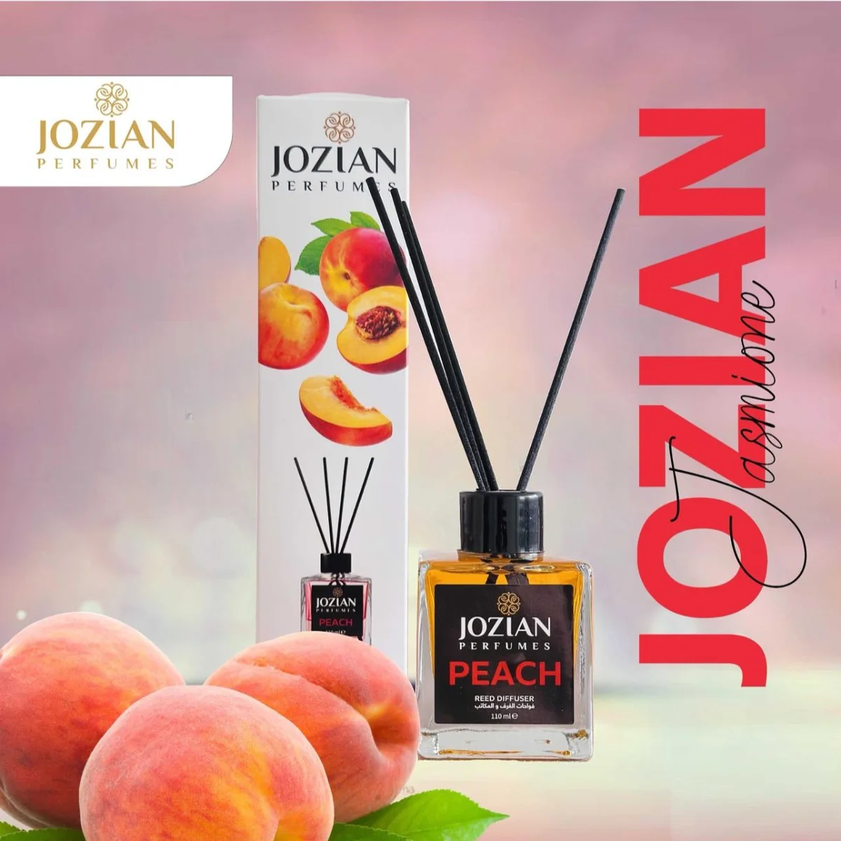 מטהר אוויר עידן לחדרים ומשרדים, 110 מ"ל, JOZIAN, בניחוח PEACH
