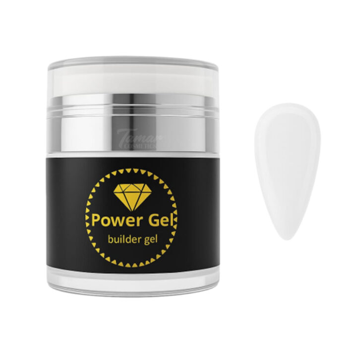Power Gel Building Gel 50 גרם White Strong Gel