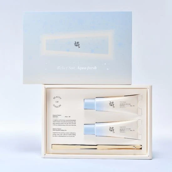 Beauty of Joseon Relief Aqua-fresh : סט אורז + B5 50 מ"ל+50 מ"ל+ מאוורר 10