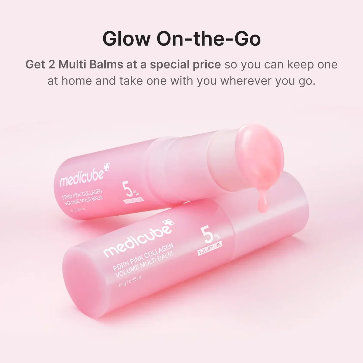 Medicube Multi-Action Balm עם קולגן ורוד וPDRN - 10 גרם 7