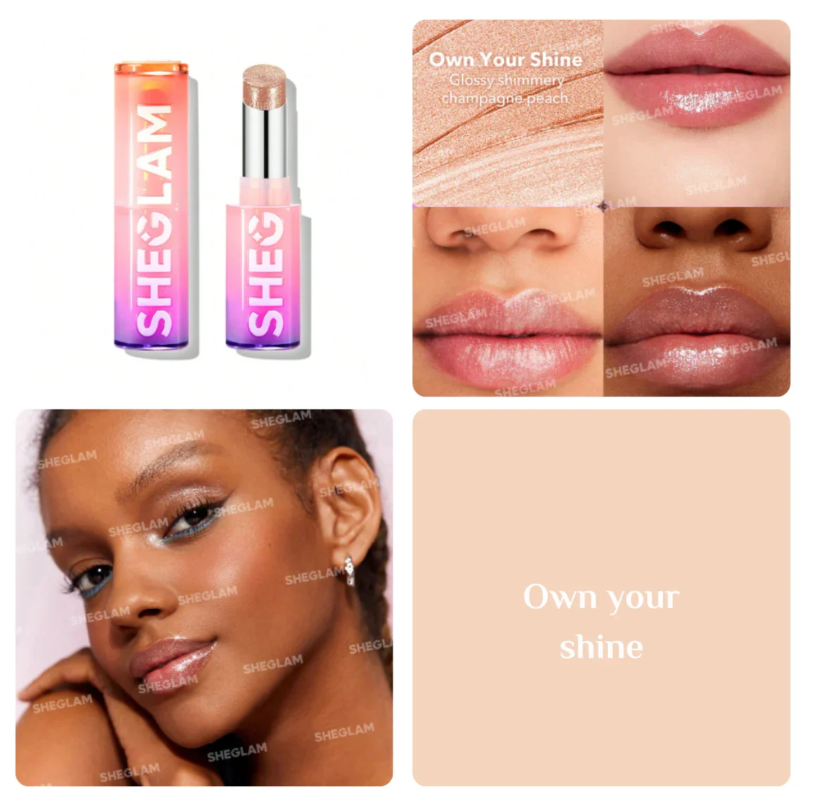 שפתון SHEGLAM Mirror Kiss High-Shine - 2.9 גרם | שפתון Shiklam Shiklam - 2.9 גרם 2