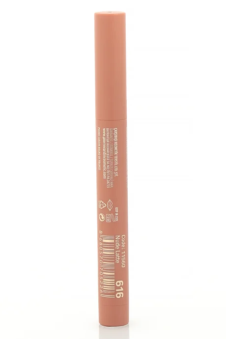 שפתון פייר קרדין Chubby Silky Matte – שפתון רך מאט עמיד למים – Latte Nude – 616 5