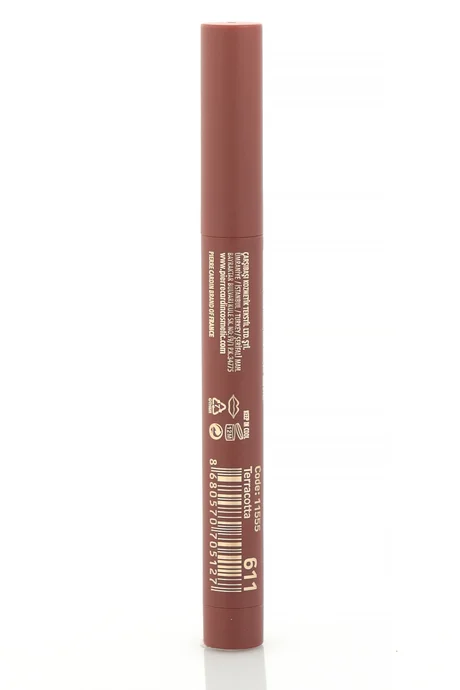 שפתון פייר קרדין Chubby Silky Matte - עמיד למים - עיפרון שפתון מאט רך - טרקוטה - 611 5