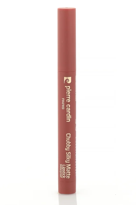 שפתון פייר קרדין Chubby Silky Matte – שפתון רך מאט עמיד למים – Plum Coffee – 614 2