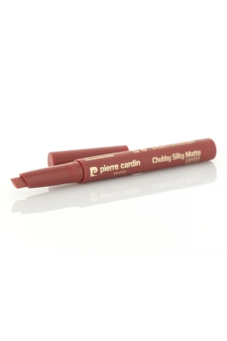 שפתון פייר קרדין Chubby Silky Matte – שפתון רך מאט עמיד למים – Plum Coffee – 614 4