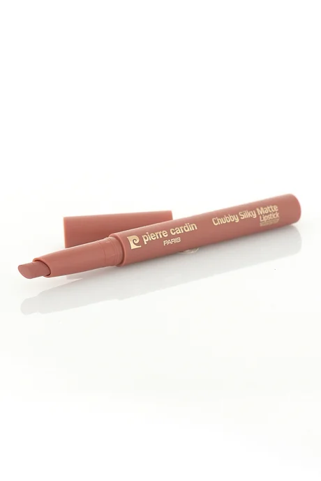 שפתון פייר קרדן Chubby Silky Matte - שפתון עיפרון רך עמיד למים - Soft Beige - 615 4