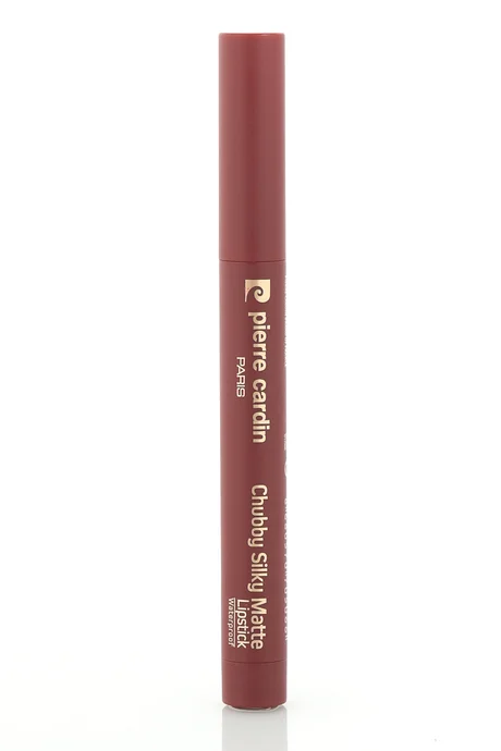 שפתון פייר קרדין Chubby Silky Matte – שפתון עיפרון עמיד למים רך מאט – בורדו-608 2