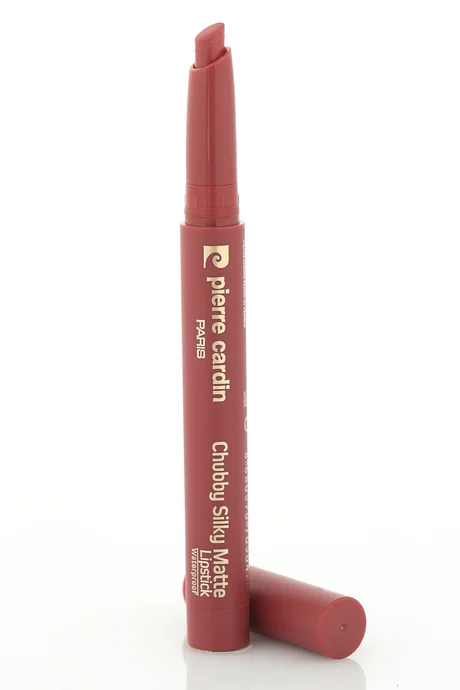 שפתון פייר קרדין Chubby Silky Matte - עמיד למים - עיפרון שפתיים רך מאט - דובדבן - 607