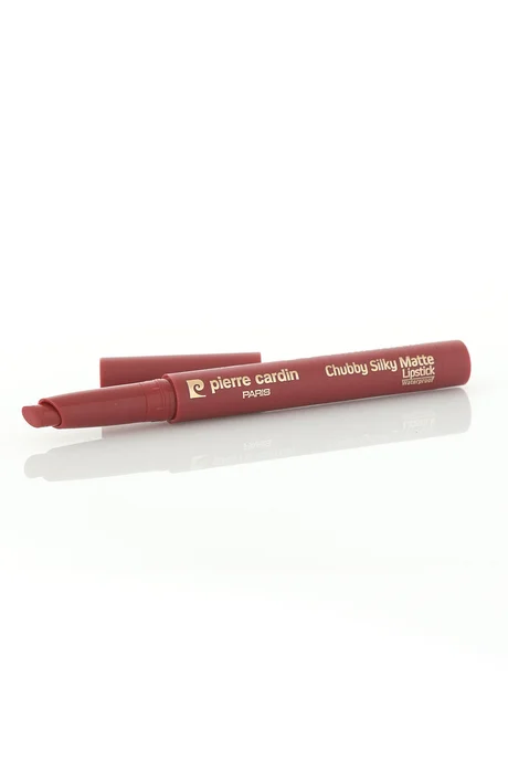 שפתון פייר קרדין Chubby Silky Matte - עמיד למים - עיפרון שפתיים רך מאט - דובדבן - 607 4