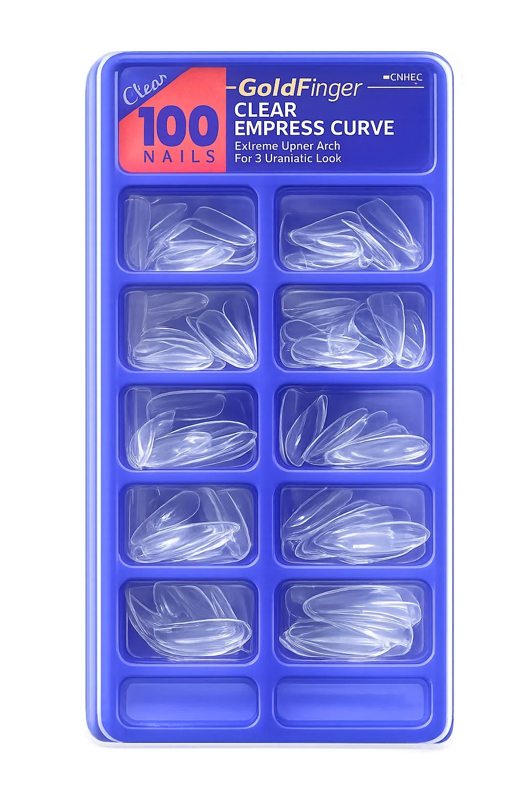 ציפורניים שקופות, 100 חתיכות