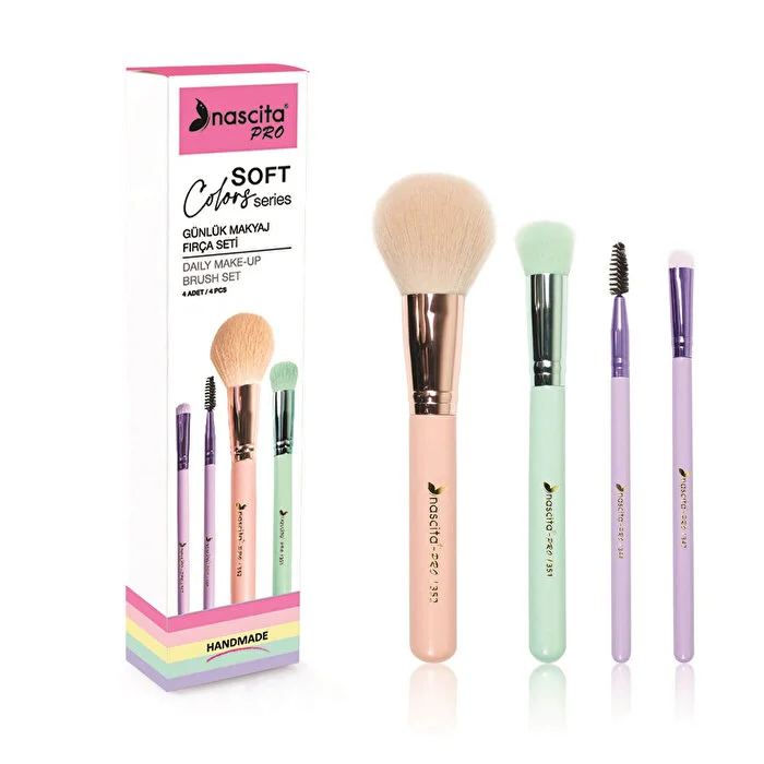 סט מברשות איפור Nascita Soft Colors, 4 חלקים 76