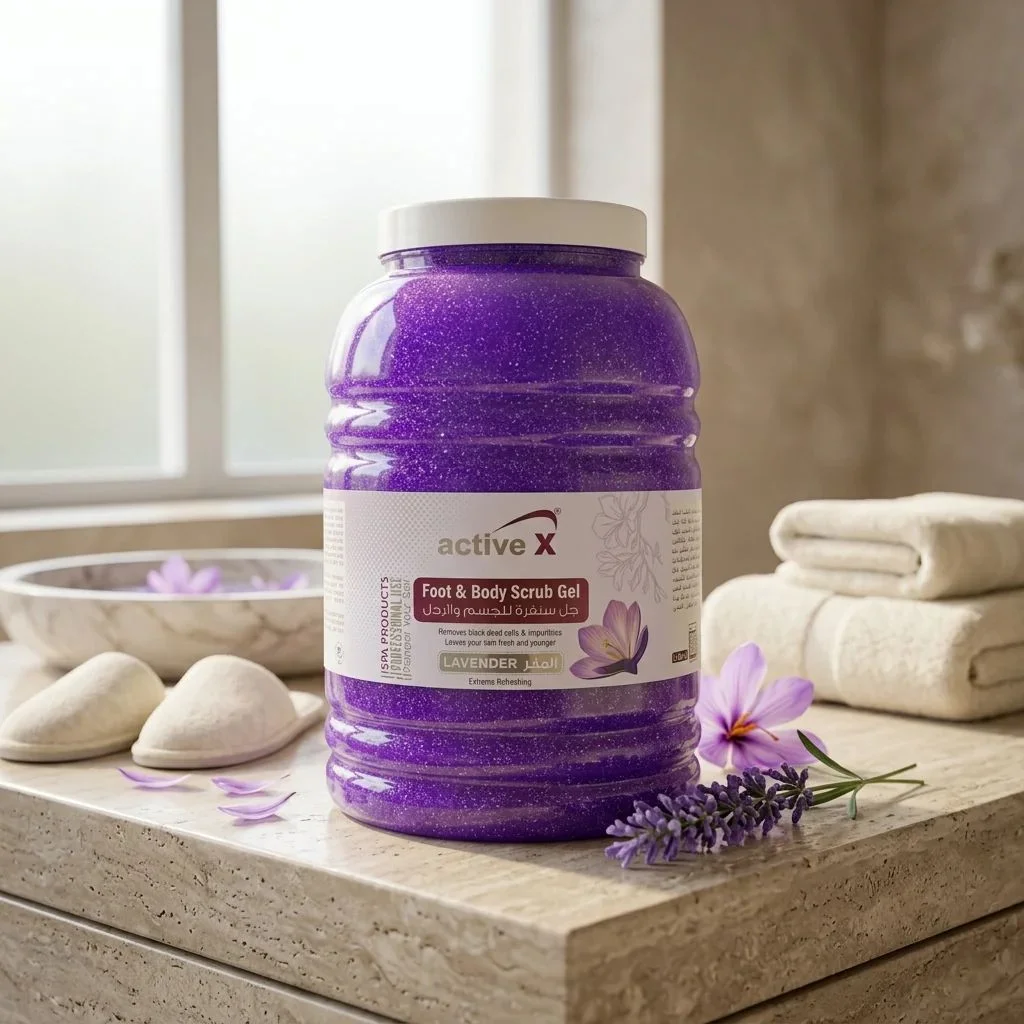 ActiveX Foot & Body Scrub Gel 5L – קרצוף ספא לרגליים ולגוף לבנדר