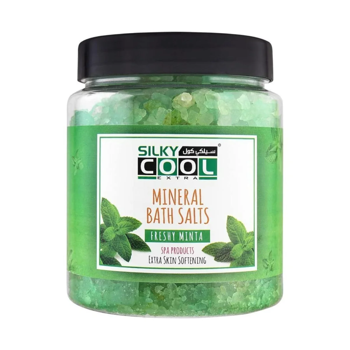 Silky Cool Natural Salt 750 גרם עם נענע