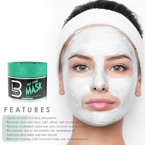L3 Clay Scrub לפנים - מפחית אקנה - פילינג עדין ויעיל - מפחית נקבוביות סתומות 2