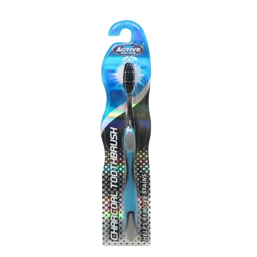 Beauty Formulas Active Oral Care - מברשת שיניים פחם פעיל - 1 חתיכה