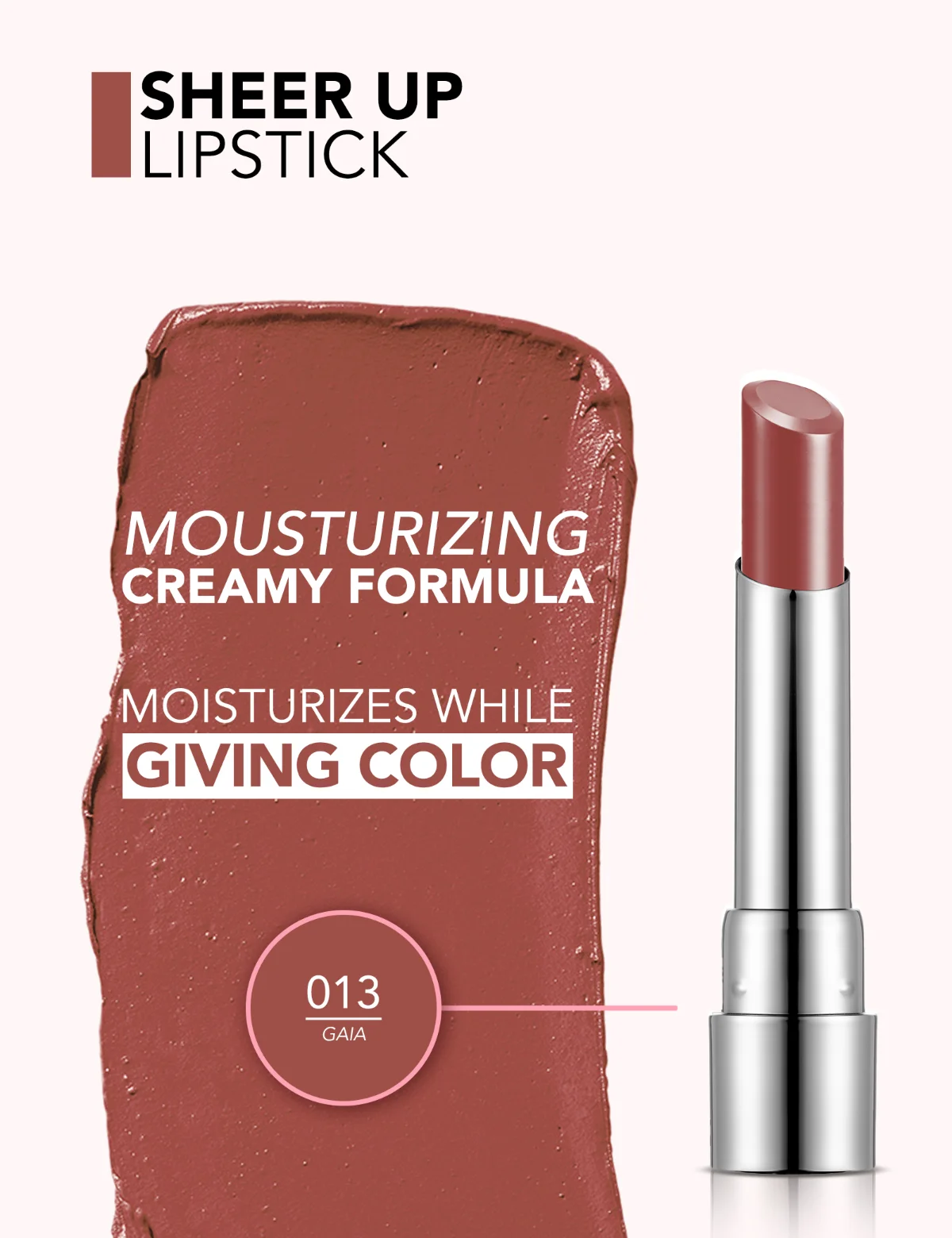 flormar Sheer Up Lipstick 013 Gaia 4